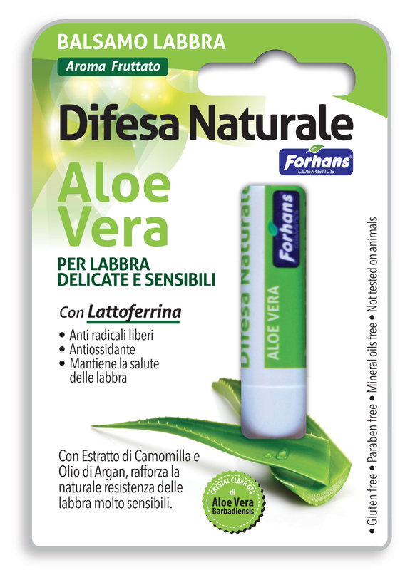 FORHANS BALSAMO LABBRA DIFESA NATURALE ALOE VERA - pharmaluna