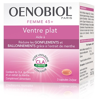 OENOBIOL VENTRE PLAT FEMME 45+ 60 CAPSULE - pharmaluna