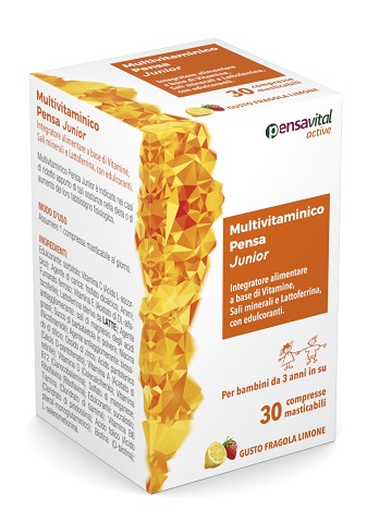 MULTIVITAMINICO PENSA JUNIOR 30 COMPRESSE MASTICABILI - pharmaluna