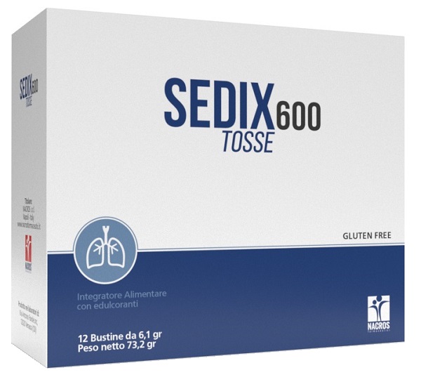 SEDIX 600 TOSSE 12 BUSTINE - pharmaluna