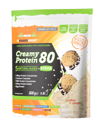  NAMEDSPORT CREAMY PROTEIN 80 COOKIES & CREAM 500 G - pharmaluna