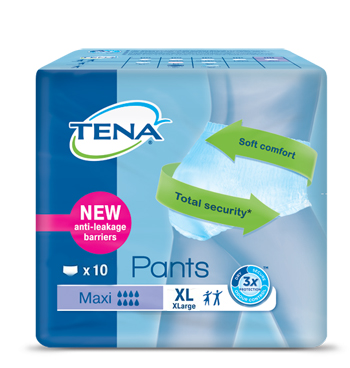 PANNOLONE PULL UP TENA PANTS MAXI TAGLIA EXTRA LARGE 10 PEZZI - pharmaluna