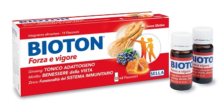 BIOTON GINSENG FORZA VIG 14 FLACONCINI - pharmaluna
