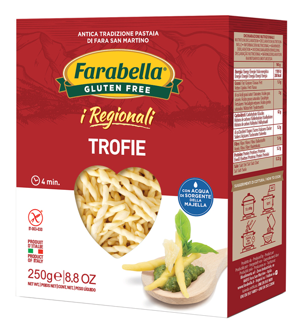 FARABELLA TROFIE I REGIONALI PASTA FRESCA STABILIZZATA 250 G - pharmaluna