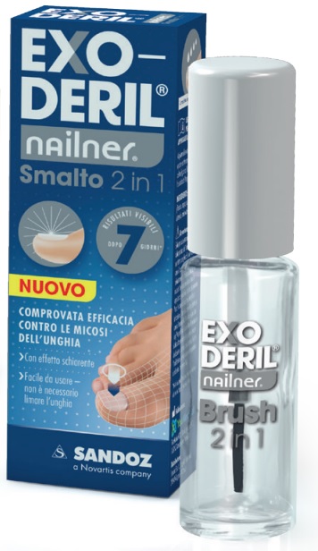 EXODERIL NAILNER TRATTA & COLORA KIT EXODERIL NAILNER SMALTO 2 IN 1 E NAILNER SMALTO PER UNGHIE TRASPIRANTE - pharmaluna