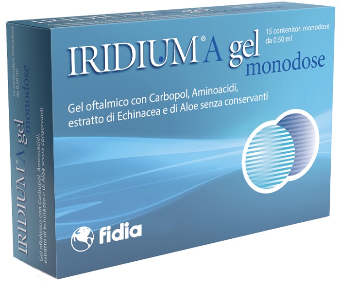 IRIDIUM A GEL OFTALMICO MONODOSE 15 CONTENITORI DA 0,50 ML - pharmaluna