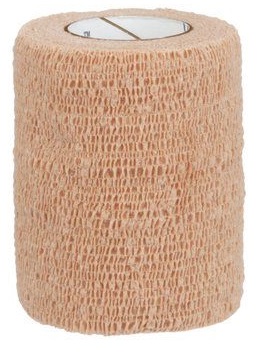 BENDA ELASTICA COMPRESSIVA AUTOADESIVA COBAN 7,5X200CM IN ESTENSIONE 7,5X450CM COLORE CARNE - pharmaluna