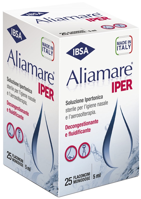 ALIAMARE 25 FLACONCINI IPERTONICI DA 5 ML - pharmaluna