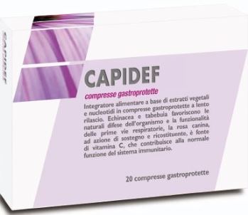 CAPIDEF 20 COMPRESSE GASTROPROTETTE - pharmaluna