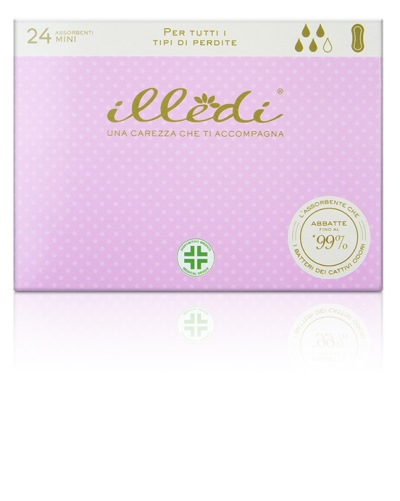 ILLEDI ASSORBENTI MINI IN TESSUTO NON TESSUTO PER INCONTINENZA 230 MM 24 PEZZI - pharmaluna