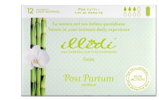 ILLEDI ASSORBENTI LADY NORMAL SENZA ALI POST PARTO PER TUTTI I TIPI DI PERDITE MEDIUM 12 PEZZI - pharmaluna