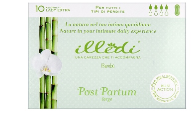 ILLEDI ASSORBENTI LADY EXTRA SENZA ALI POST PARTO PER TUTTI I TIPO DI PERDITE LARGE 10 PEZZI - pharmaluna