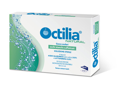 OCTILIA NATURAL OCCHI STANCHI E AFFATICATI 10 FLACONCINI 0,5 ML - pharmaluna