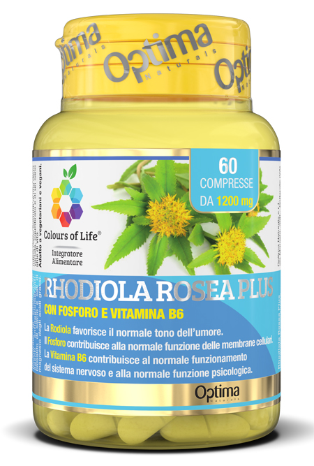 COLOURS OF LIFE RHODIOLA ROSEA PLUS 60 COMPRESSE 1200 MG - pharmaluna