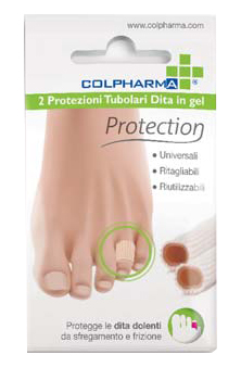 COLPHARMA POTEZIONE TUBOLARE DITA IN GEL 2 TUBI DA 7,5 CM - pharmaluna