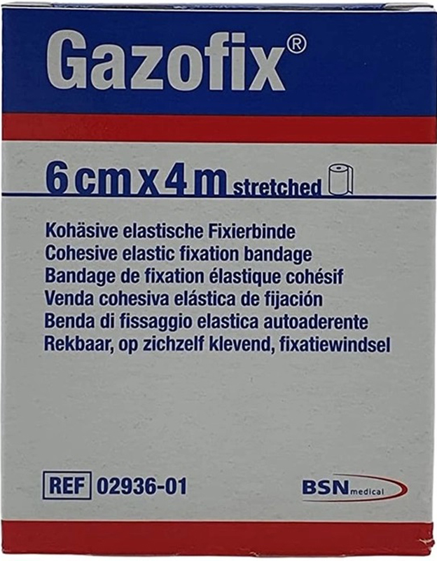 BENDA ELASTICA AUTOADESIVA GAZOFIX 6X400 CM - pharmaluna