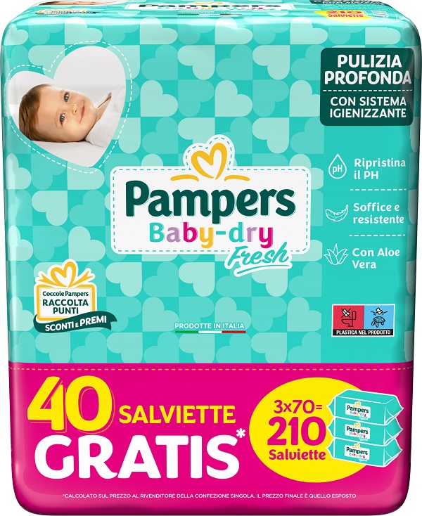 BABY FRESH FORMULA ESCLUSIVA 210 PEZZI - pharmaluna