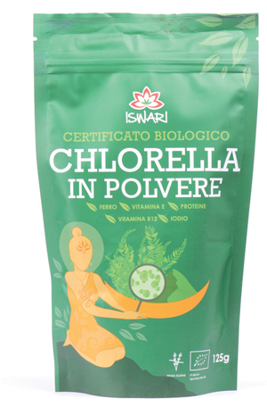 CHLORELLA POLVERE BIO 125 G ISWARI - pharmaluna