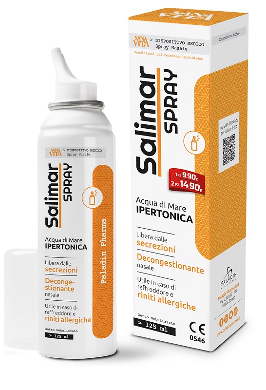 SPRAY NASALE IPERTONICO SANAVITA SALIMAR 125 ML - pharmaluna