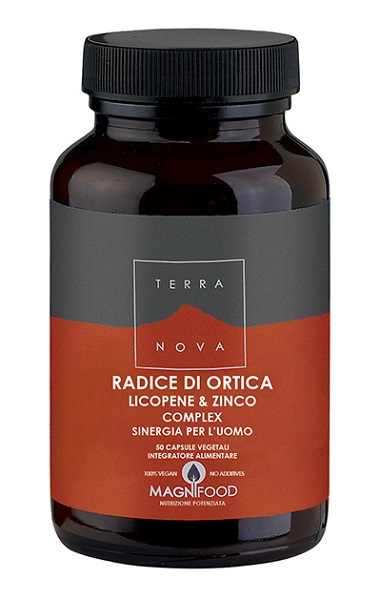 TERRANOVA RADICE ORTICA LICOPENE ZINCO SINERGIA UOMO 50 CAPSULE - pharmaluna