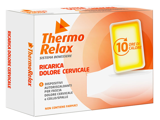THERMORELAX RICARICA PER FASCIA DOLORE CERVICALE 6 DISPOSITIVI AUTORISCALDANTI - pharmaluna