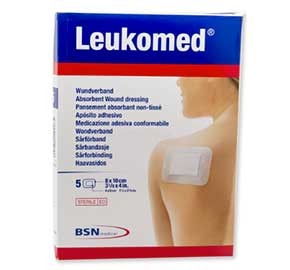 LEUKOMED MEDICAZIONE POST-OPERATORIA IN TESSUTO NON TESSUTO 7,2 X 5 CM - pharmaluna
