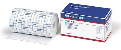 FASCIA AUTOADESIVA IPOALLERGENICA FIXOMULL STRETCH PER FISSAGGIO CATETERI M 10 X 5 CM - pharmaluna
