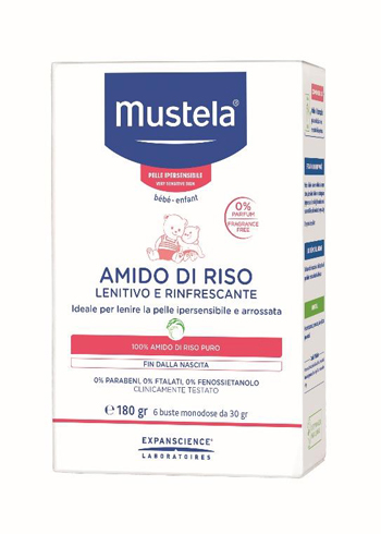 MUSTELA AMIDO DI RISO 180 G - pharmaluna