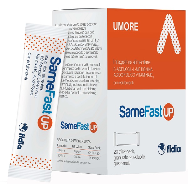 SAMEFAST UP 20 STICK PACK GRANULATO OROSOLUBILE GUSTO ANANAS - pharmaluna