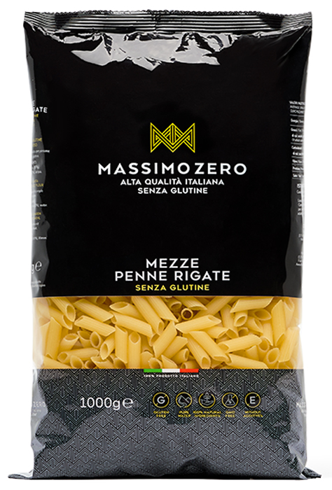 MASSIMO ZERO MEZZE PENNE RIGATE 1 KG - pharmaluna
