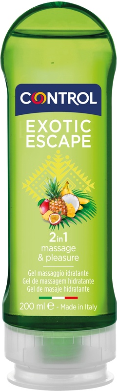 CONTROL GEL PER MASSAGGI EXOTIC ESCAPE 200 ML - pharmaluna