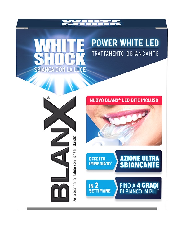 BLANX WHITE SHOCK TRATTAMENTO POWER WHITE GEL 30 ML CON BITE - pharmaluna