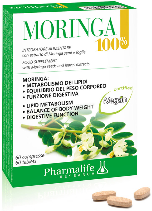 MORINGA 100% 60 COMPRESSE - pharmaluna