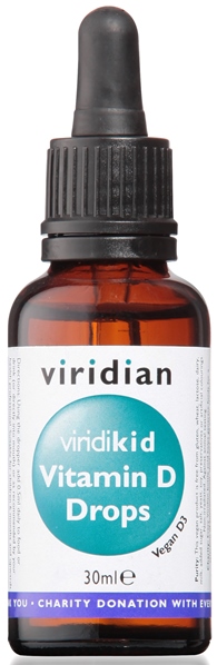 VIRIDIAN VIRIDIKID VITAMIN D3 400UI GOCCE 30ML - pharmaluna