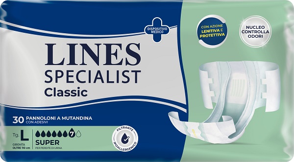PANNOLONE A MUTANDA LINES SPECIALIST CLASSIC SUPER MG 30 PEZZI - pharmaluna