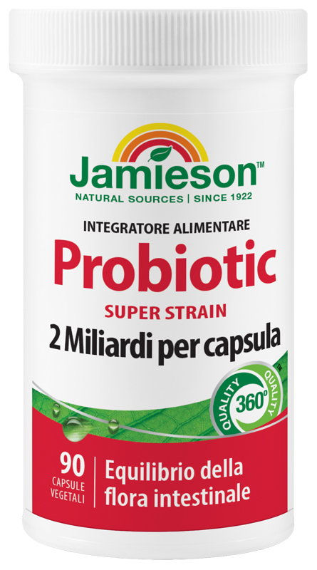 JAMIESON PROBIOTIC SUPER STRAIN 90 CAPSULE VEGETALI - pharmaluna