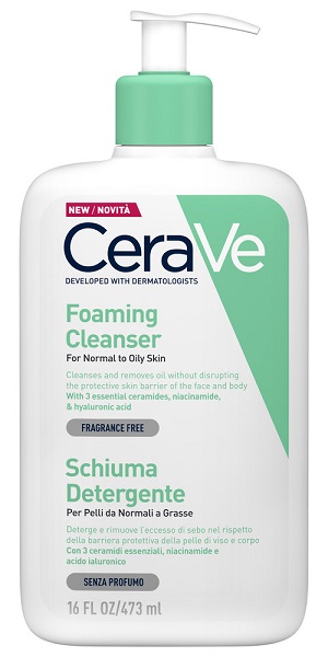 CERAVE SCHIUMA DETERGENTE VISO 473 ML - pharmaluna