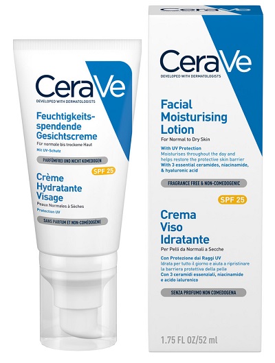 CERAVE CREMA VISO IDRATANTE SPF25 52 ML - pharmaluna