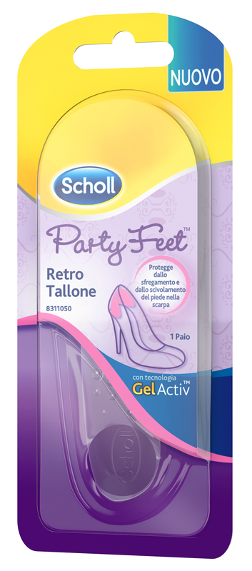 PLANTARE ORTOPEDICO PER RETRO TALLONE PARTY FEET SCHOLL GEL ACTIV 1 PAIO - pharmaluna