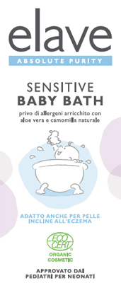ELAVE BABY BATH DETERGENTE DELICATO CON CAMOMILLA E ALOE VERA BIOLOGICO 400 ML - pharmaluna