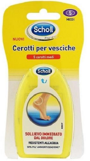 SCHOLL CEROTTI PER VESCICHE MEDIO 5 PEZZI - pharmaluna