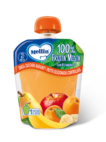 MELLIN POUCH FRUTTA MISTA 90 G - pharmaluna