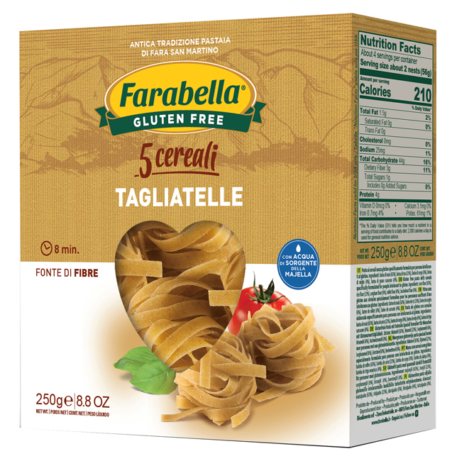 FARABELLA TAGLIATELLE AI 5 CEREALI 250 G - pharmaluna