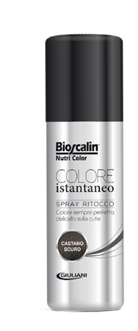 BIOSCALIN NUTRICOLOR SPRAY COLORE ISTANTANEO CASTANO SCURO 75 ML - pharmaluna
