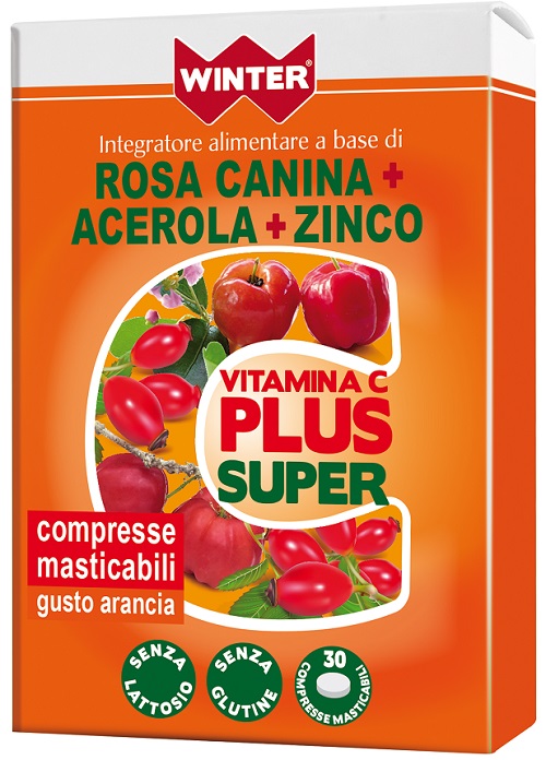 WINTER VITAMINA C PLUS SUPER  + ZINCO 30 COMPRESSE MASTICABILI - pharmaluna