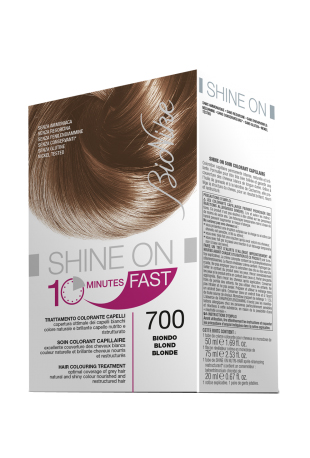 BIONIKE SHINE ON FAST TRATTAMENTO COLORANTE CAPELLI BIONDO 700 FLACONE 60 ML + TUBO 60 ML - pharmaluna