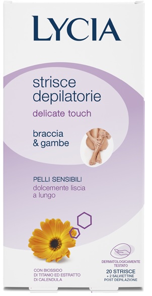 LYCIA 20 STRISCE BRACCIA/GAMBE PELLI DELICATE 12 PEZZI - pharmaluna