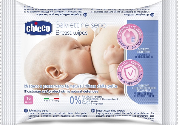 CHICCO SALVIETTE DETERGENTI PER IL SENO 16 PEZZI - pharmaluna