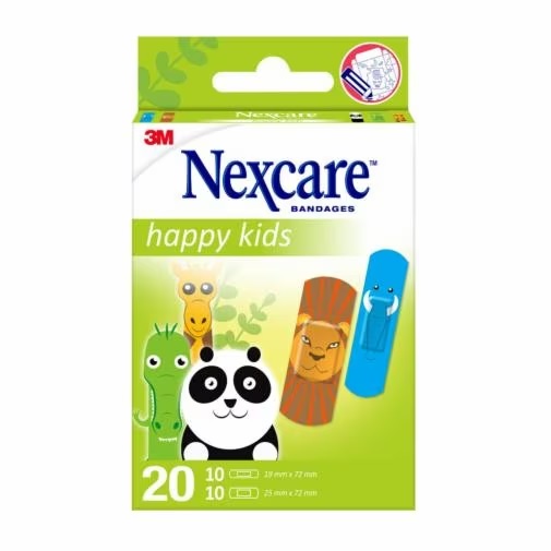 CEROTTI NEXCARE KIDS PLASTERS ANIMALS 20 PEZZI ASSORTITI - pharmaluna