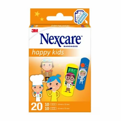 CEROTTI NEXCARE KIDS PLASTERS PROFESSIONS 20 PEZZI ASSORTITI - pharmaluna